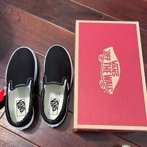 Womens Black Platform Slip-on Vans